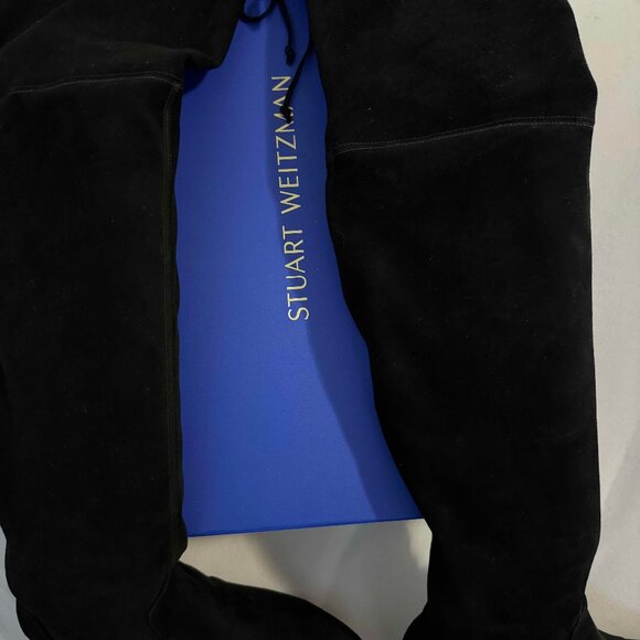 Brand new Stuart Weitzman black suede tall boots - Picture 3 of 8